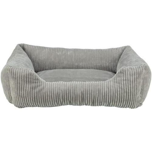 Panier Pour Chien Vital Jonna Velours Côtelé Gris 80x60cm