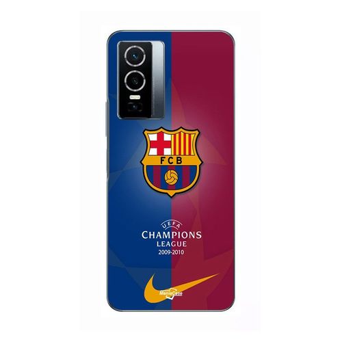 Coque Pour Vivo Y76 5g Barcelone Fc Real Madrid Champions League