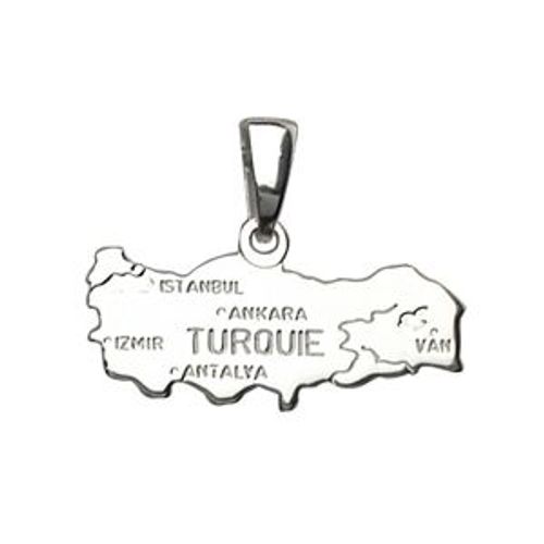 Pendentif Turquie En Argent