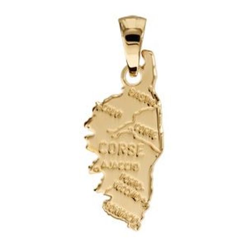 Pendentif Corse Plaqué Or - Modèle Moyen
