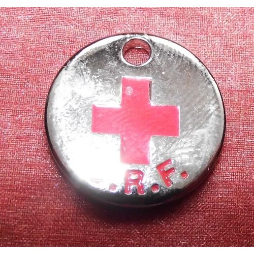 Jeton Croix Rouge Pour Chariot En Acier Inscription Au Dos :1896-1996 100ans De La Croix Rouge À Decize Nièvre Dimensions Diamètre 2 ,2 Cm