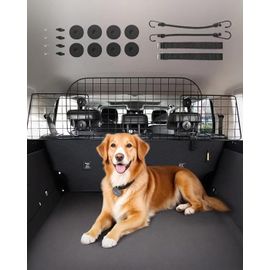 Barrière De Voiture Pour Chien Réglable-Vevor-Grille De Séparation Voiture-96,8-168,5 Cm-Pour Siège Arrière