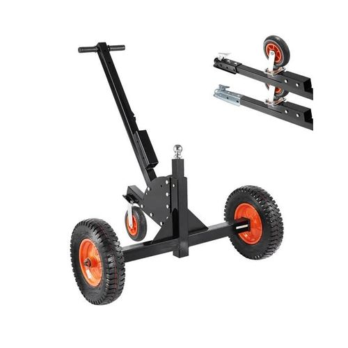 Chariot De Remorque 2 En 1-Vevor-Charge 680 Kg-Hauteur Réglable-Pour Déplacer Une Remorque De Camping-Car
