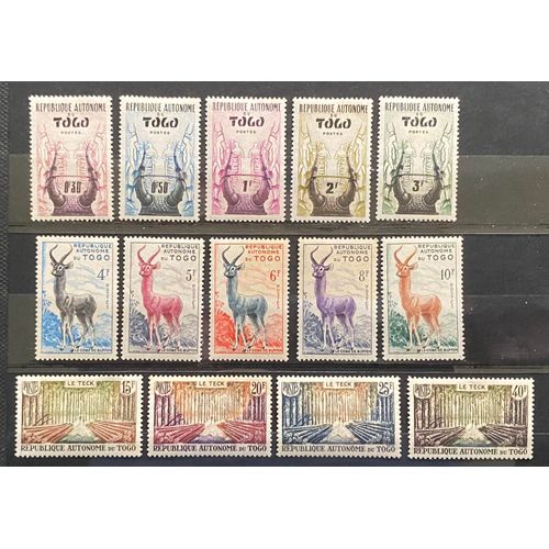 Lot De 14 Timbres Neufs* Togo 1957 Y&t N° 261 À 274
