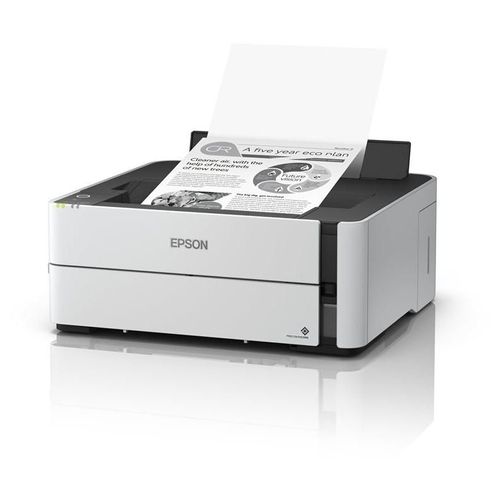 Epson EcoTank ET-M1180 - Imprimante - Noir et blanc - Recto-verso - jet d'encre - ITS - A4/Legal - 1 200 x 2 400 ppp - jusqu'à 15.4 ppm - capacité : 250 feuilles - USB 2.0, LAN, Wi-Fi(n)