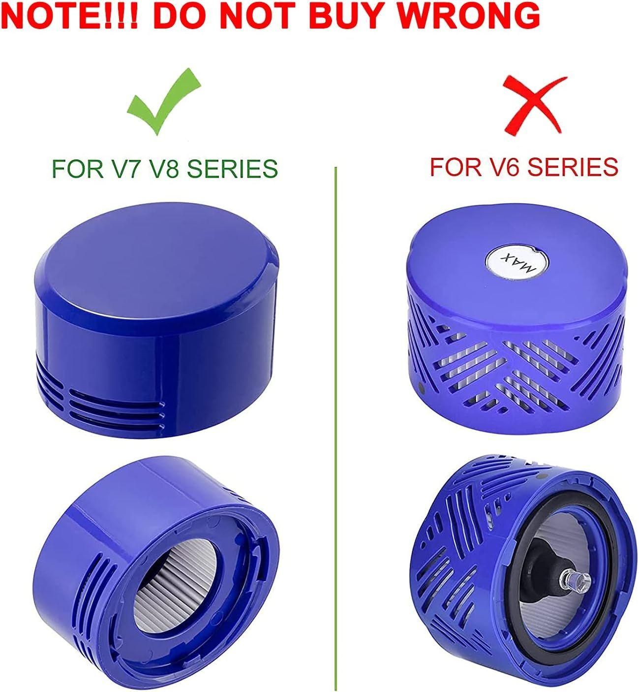 Filtre Remplacement Dyson V8 V7 2 Pr-Filtres V6 V7 V8 2 Post-Filtres V7 V8... - 3