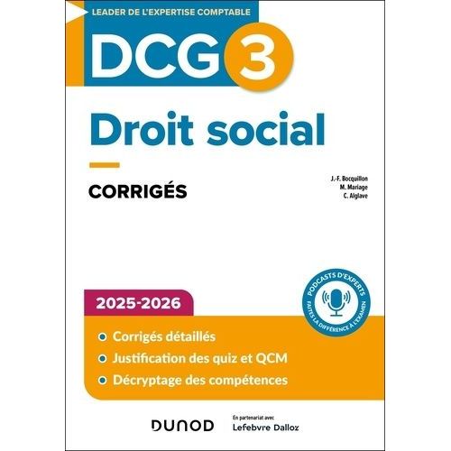 Droit Social Dcg 3 - Corrigés