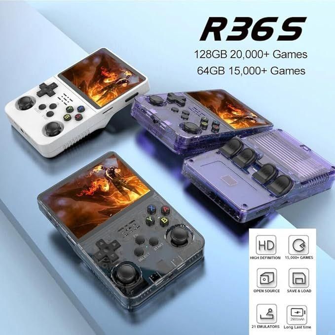 Console De Jeu Portable Rtro R36s Avec Mmoire Intgre De 128 Go, Plus De... - 5