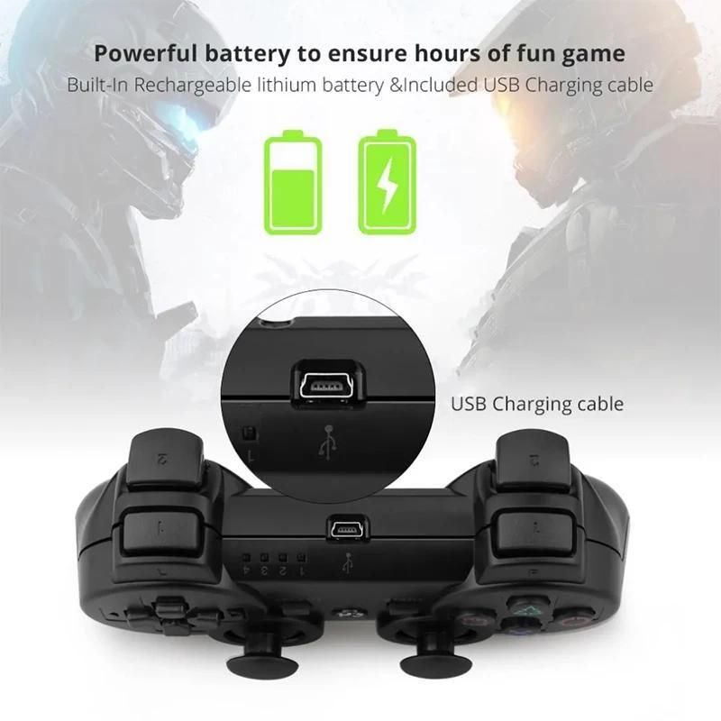 Manette De Jeu Sans Fil Bluetooth Pour Sony Ps3 Joystick Super Mince Pour P... - 4