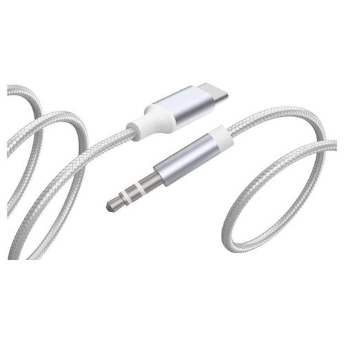 Force Power Lite - Câble audio - 24 pin USB-C mâle pour mini-phone stereo 3.5 mm mâle - 1.2 m - blanc - câble renforcé