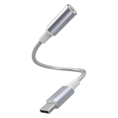 Force Power Lite - USB-C vers adaptateur de prise casque - 24 pin USB-C mâle pour mini-phone stereo 3.5 mm femelle - blanc - câble renforcé