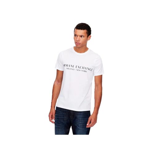 T Shirt Armani Exchange Nyc Milano Homme Blanc