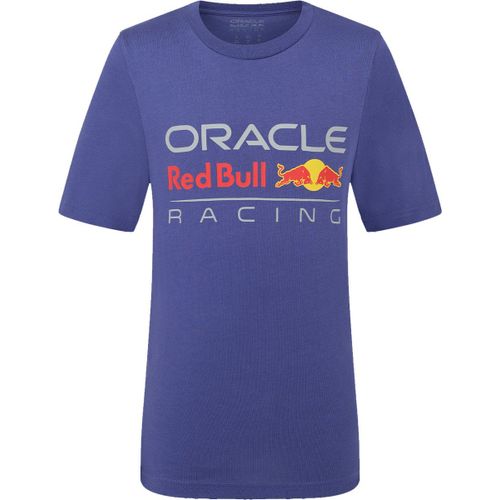 T-Shirt Enfant Avec Grand Logo Oracle Rb Racing Team Formule 1 Officiel Bleu