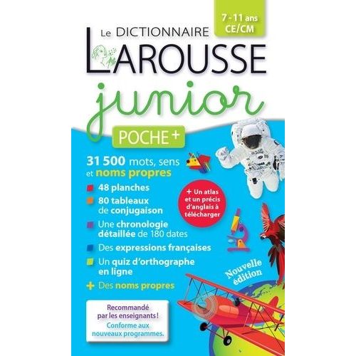 Le Dictionnaire Larousse Junior Poche + - 7-11 Ans Ce/Cm