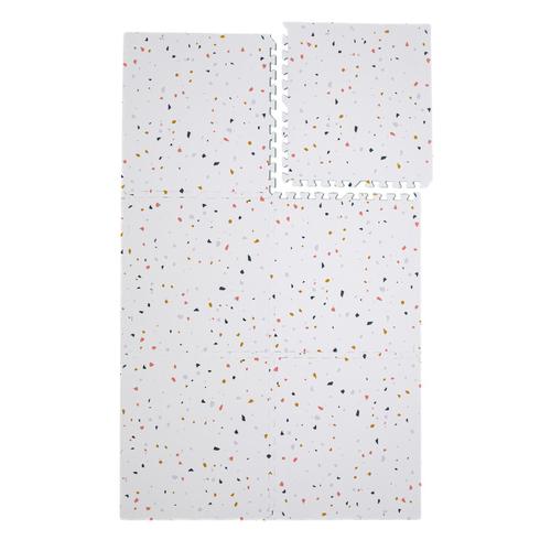 Tapis De Jeu Enfant Puzzle Terrazzo Rose