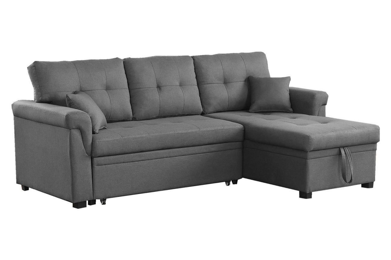 Toronto - Canap� D'angle Convertible Gris Clair - 3