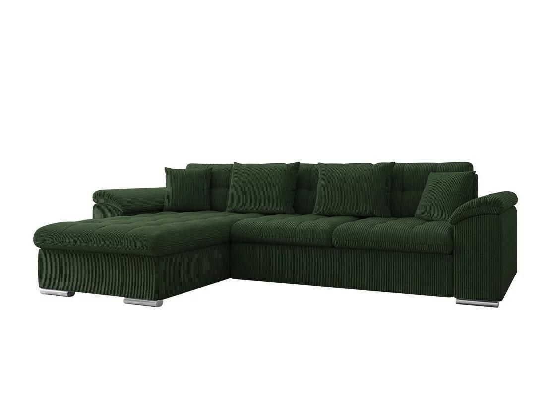 Canap D'angle Comfivo 107, Vert, Fonction De Couchage, 280x160x76cm