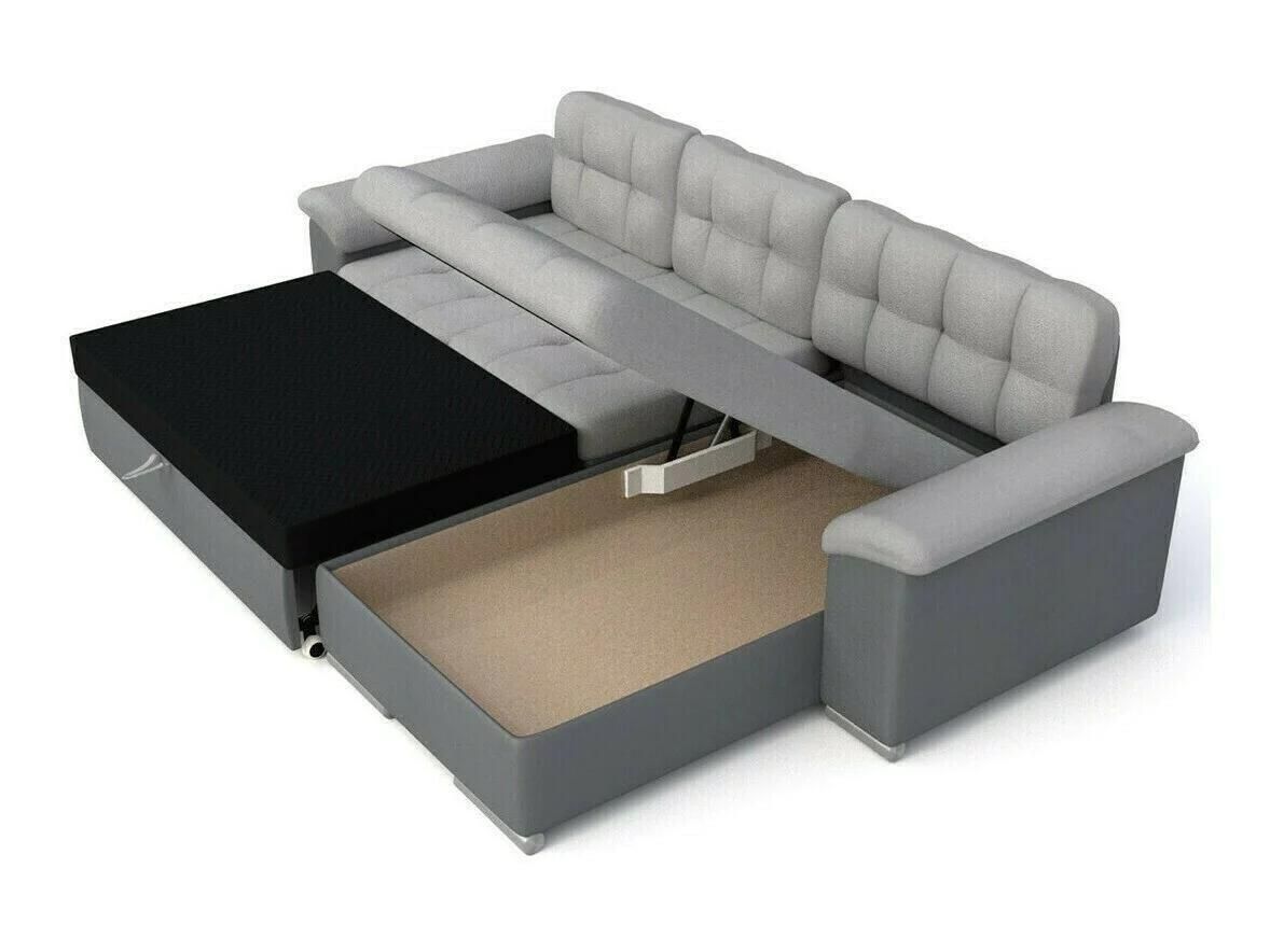 Canap D'angle Comfivo 107, Vert, Fonction De Couchage, 280x160x76cm - 4