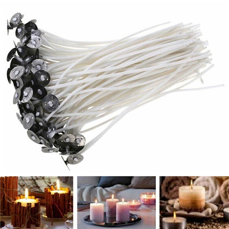 100 Pices Mche Pour Bougies(20cm), Mche De Bougie 100% Coton Naturel, M... - 5