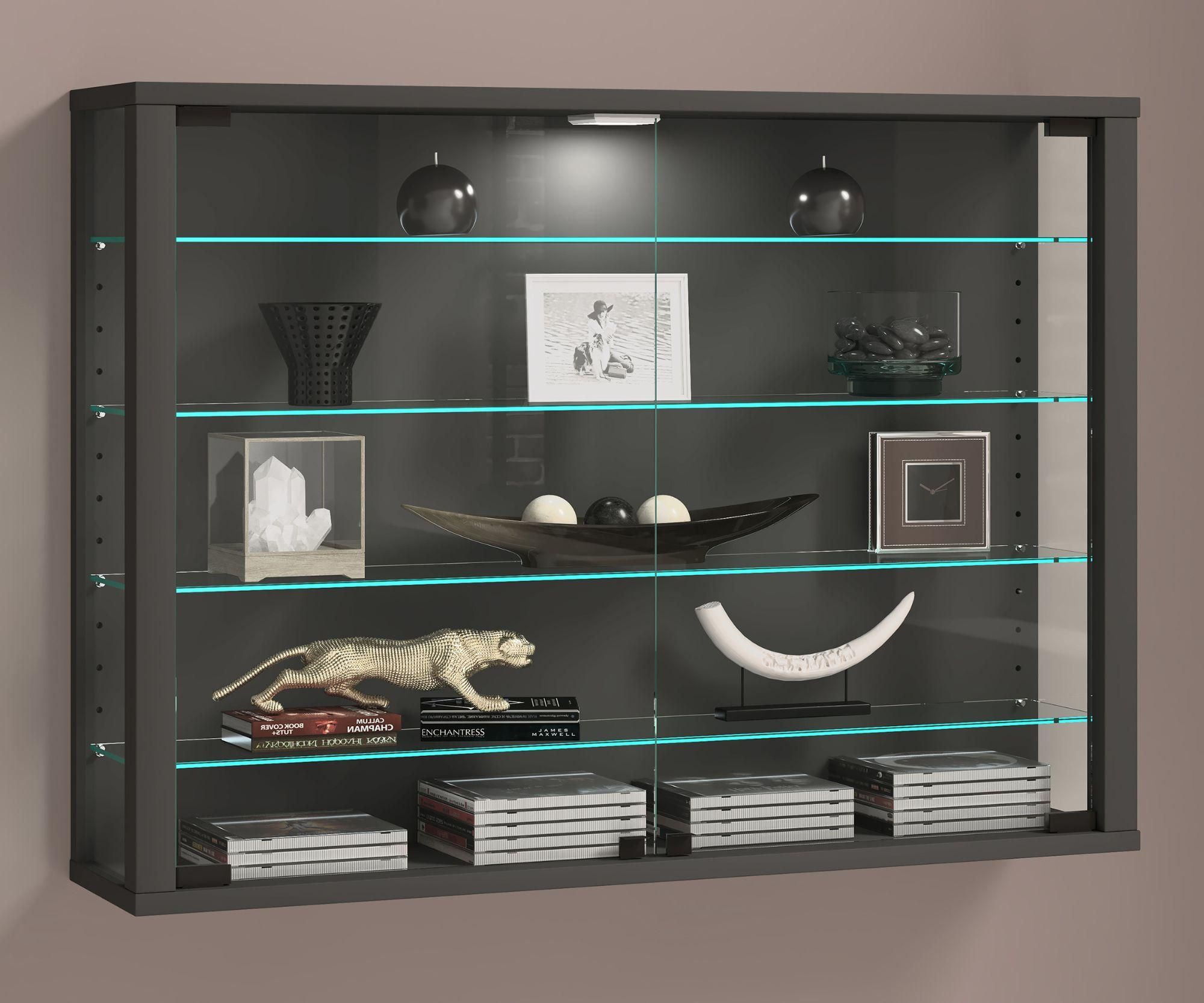 Vcm Vitrine Murale Suspendue Vitrine En Verre Vitrine Murale Vitrine En Ver... - 2