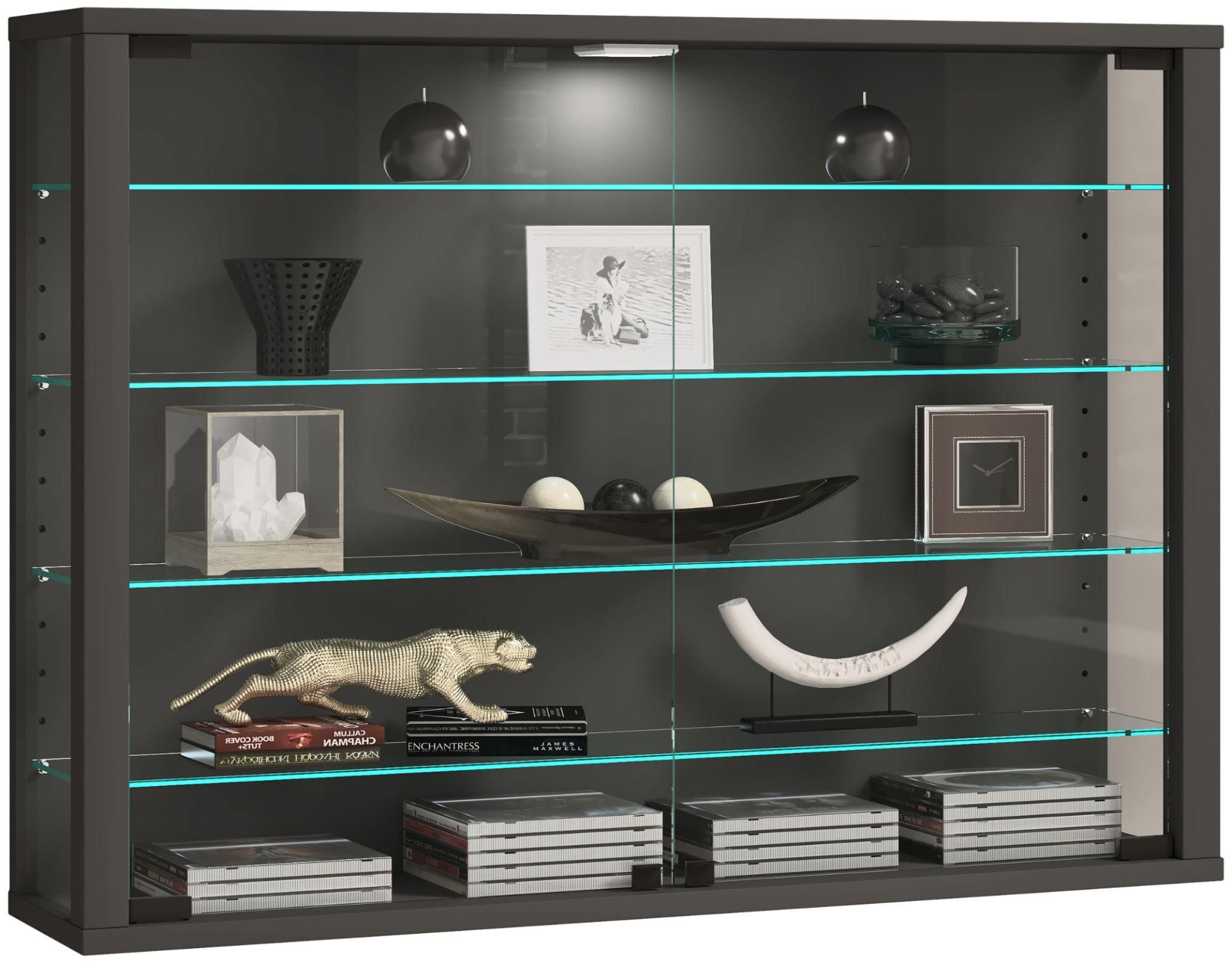 Vcm Vitrine Murale Suspendue Vitrine En Verre Vitrine Murale Vitrine En Ver... - 3