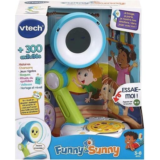 Vtech Funny Sunny Bleu - Lampe R�veil Bo�te � Histoire - Mon Compagnon Inte... - 9