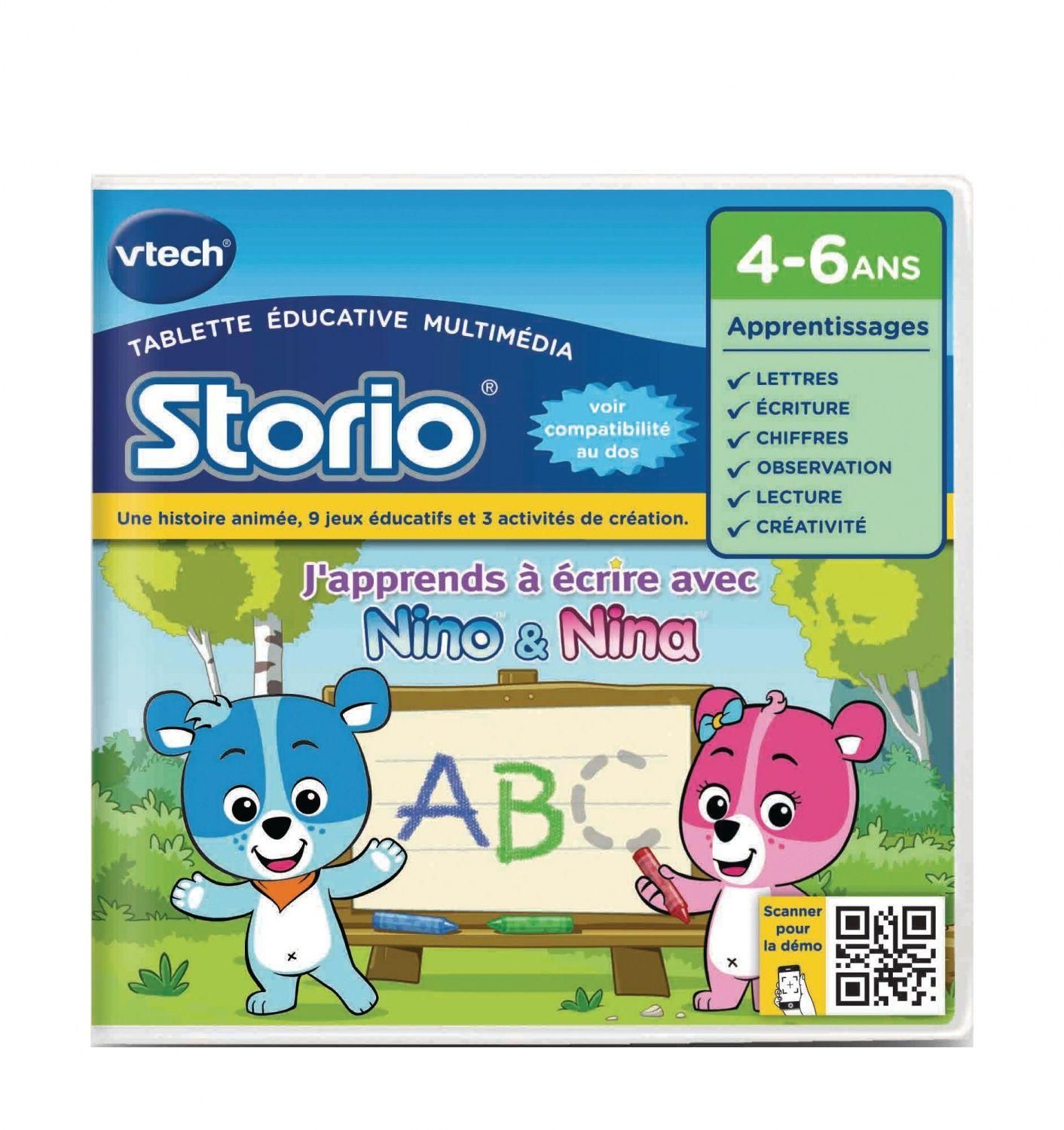 J'apprends � �crire Avec Nino & Nina - Jeu Storio