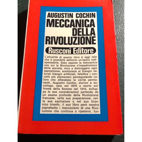 Meccanica Della Rivoluzione Augustin Cochin