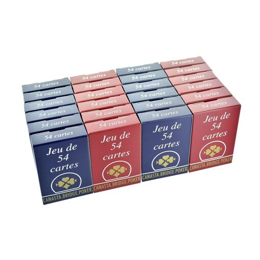 Cartes � Jouer Comp�tition 54 Cartes, Dos Quadrill� - �tui Carton - 3