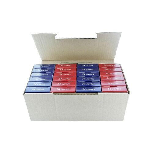 Cartes � Jouer Comp�tition 54 Cartes, Dos Quadrill� - �tui Carton - 4