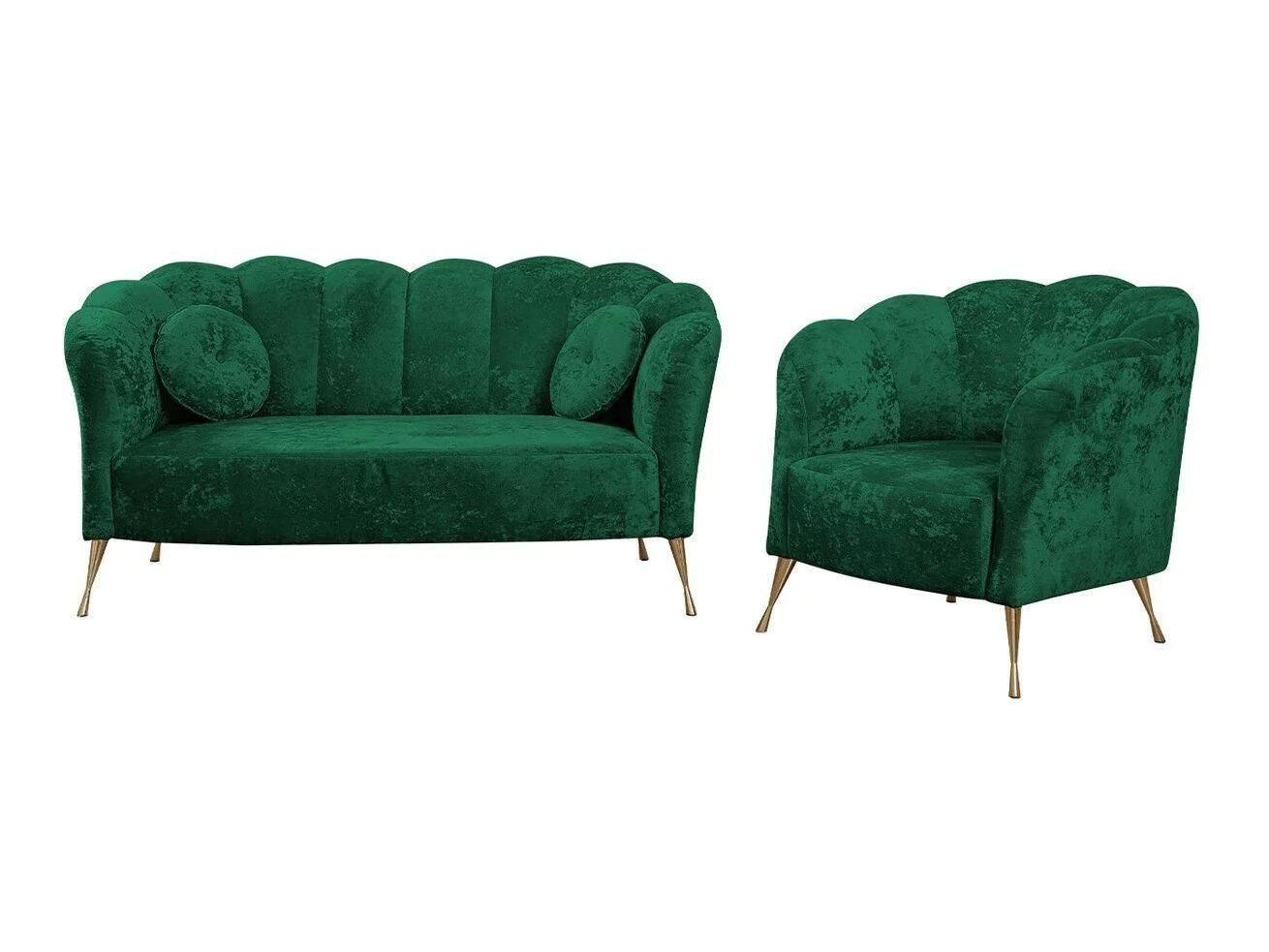Ensemble De Canaps Providence 152, Fonction De Couchage, Vert - 3