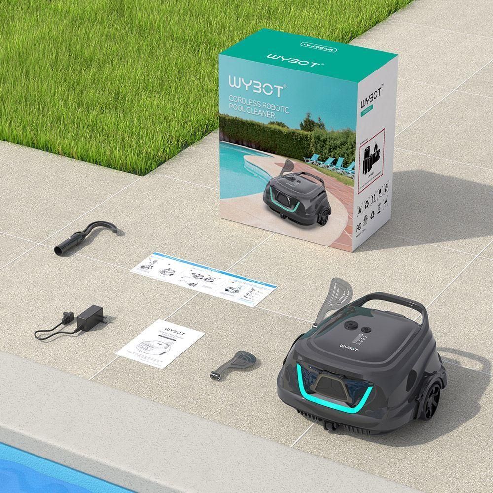 WYBOT A1 Aspirateur robot de piscine sans fil, double filtre, autonomie de ... - 4