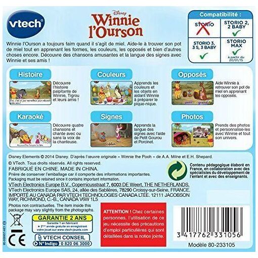 Jeu Storio - Winnie L'ourson - 3