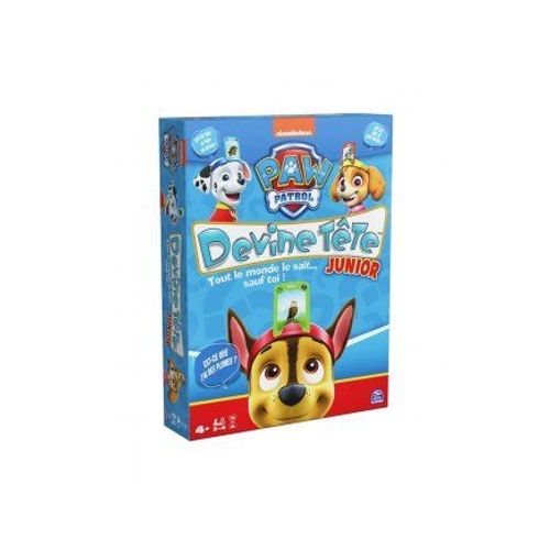 Devine Tete Junior Pat Patrouille - 24 Personnages Animaux A Deviner, Bandeaux - Des 4 Ans - Set Jeu Societe Enfant, Famille Et Carte