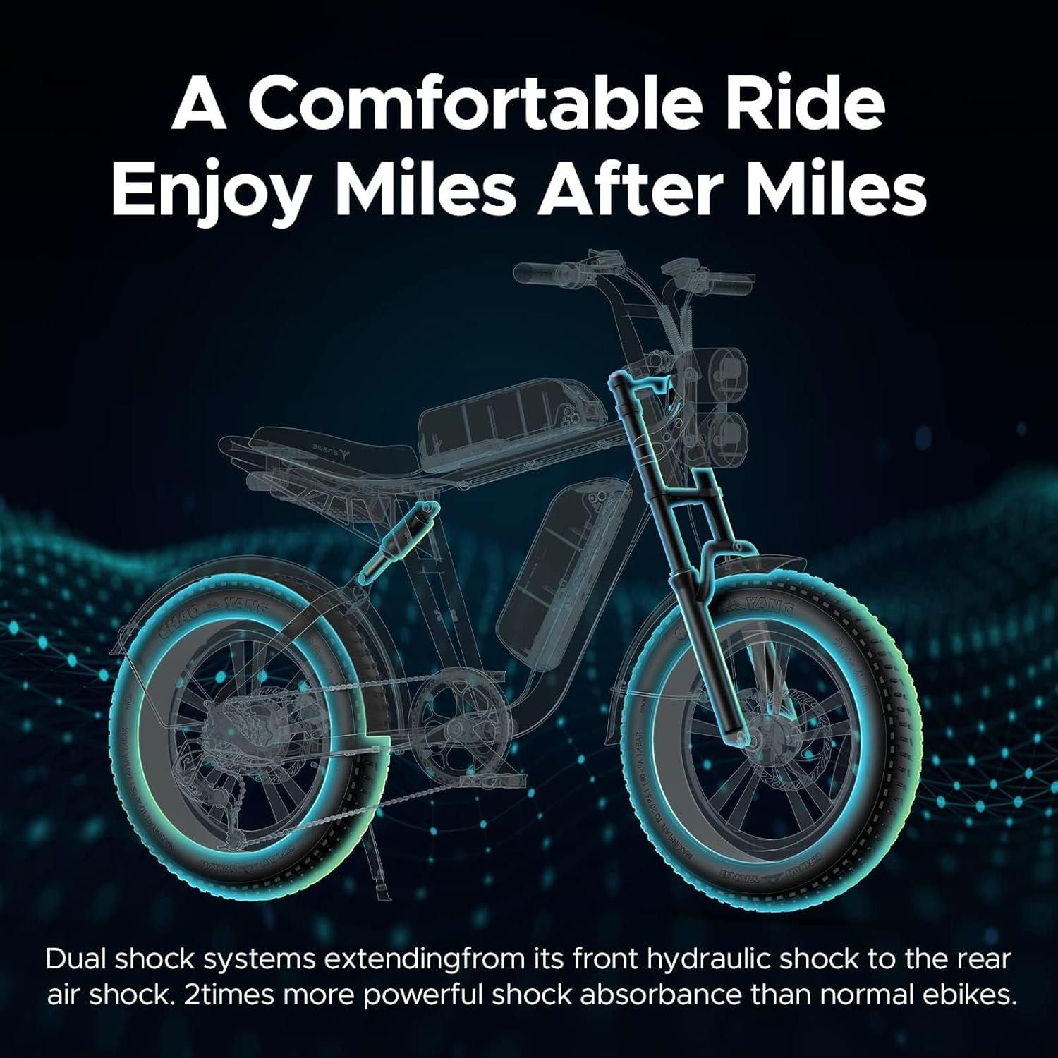 Velo Electrique Engwe M20 - Autonomie 75km - 45km/H - Moteur 750w - Tout Su... - 4