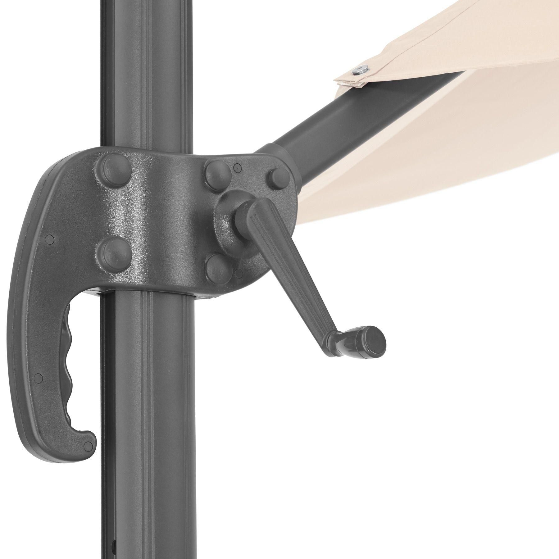 Parasol Daria 300 Cm Avec Housse De Protection - Beige - 7