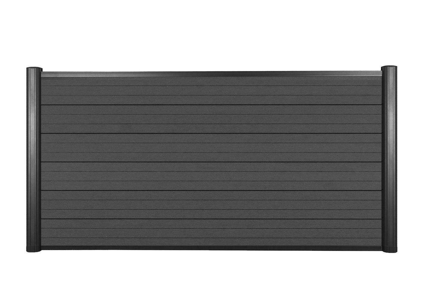 Brise-Vue En Wpc Sarthe, Clture Brise-Vent, Poteaux Aluminium lment De B... - 2