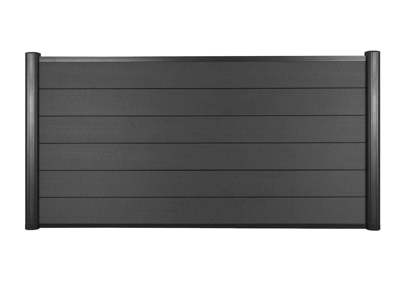 Brise-Vue En Wpc Sarthe, Clture Brise-Vent, Poteaux Aluminium lment De B... - 3