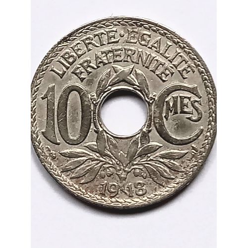 10 Centimes 1918 Lindauer France