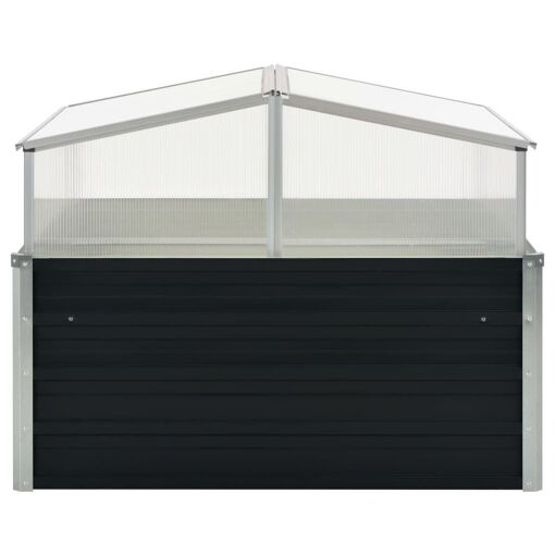 Serre Anthracite 100x100x77 Cm Acier Galvanis� - 2