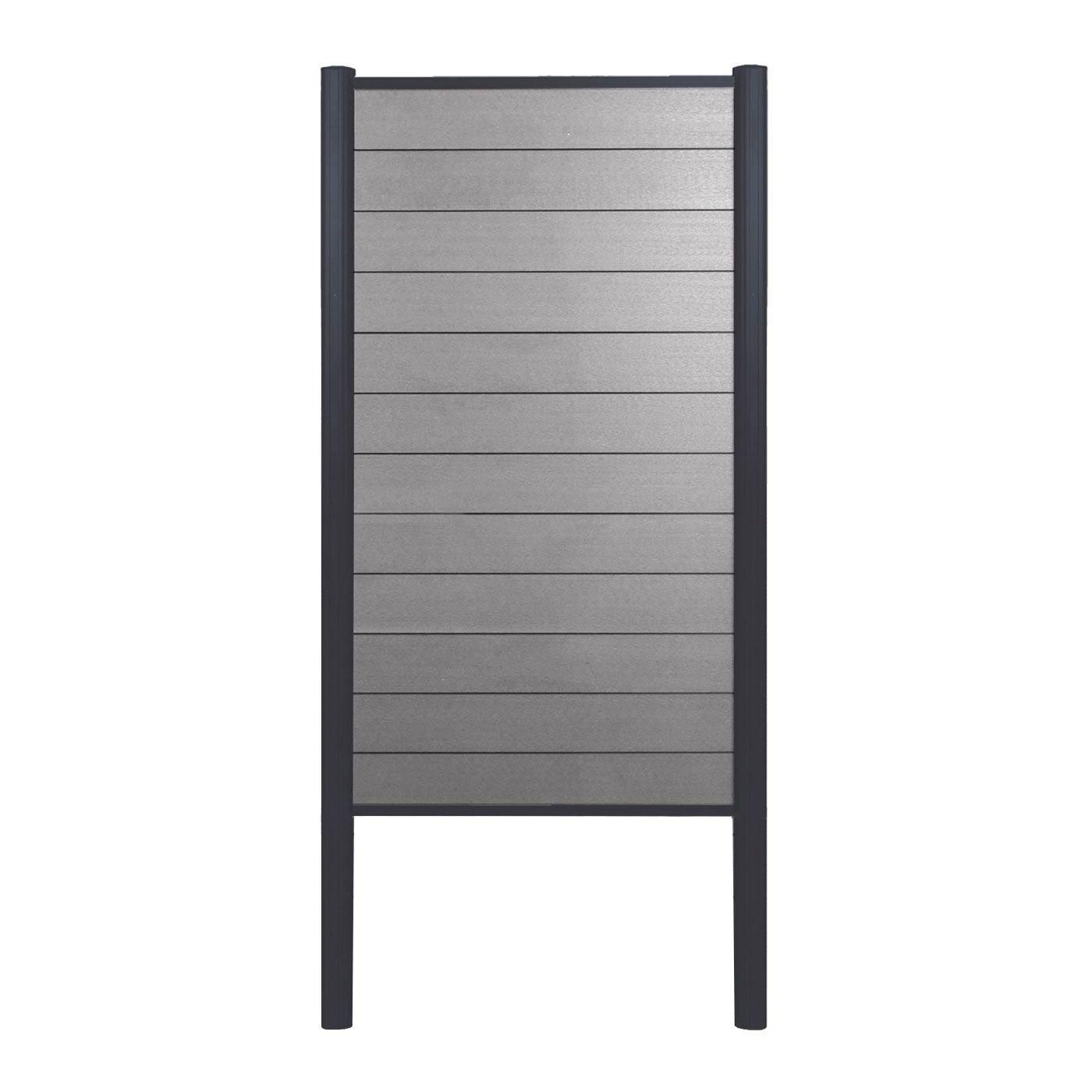 Brise-Vue En Wpc Sarthe, Clture Brise-Vent lment De Base troit, 100cm G... - 2