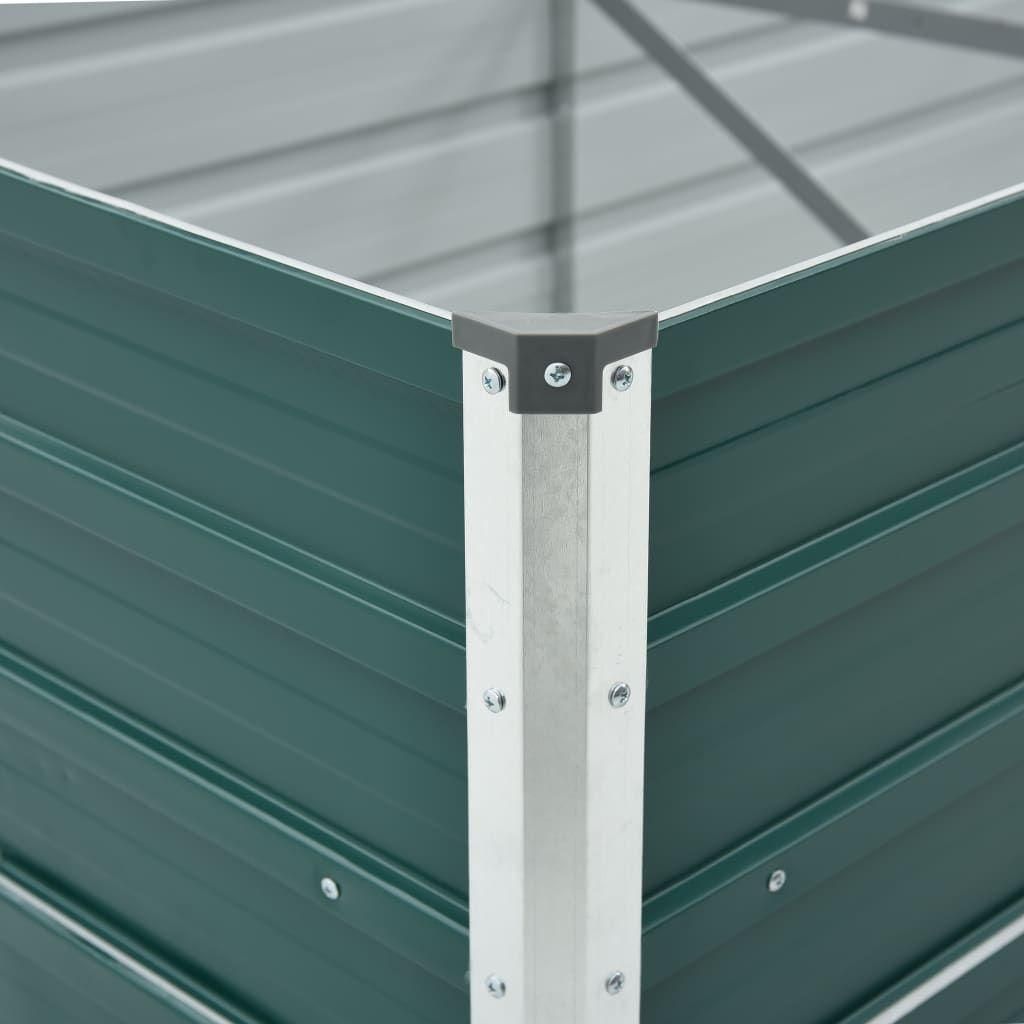 Lit Surlev De Jardin Acier Galvanis 400x80x45 Cm Vert - 2