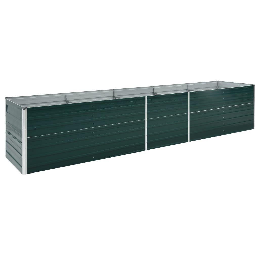 Lit Surlev De Jardin Acier Galvanis 400x80x45 Cm Vert - 3
