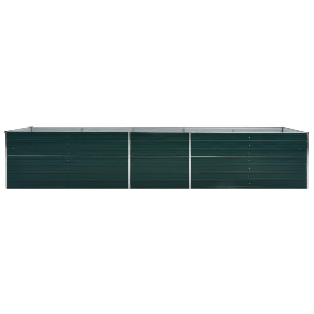 Lit Surlev De Jardin Acier Galvanis 400x80x45 Cm Vert - 4