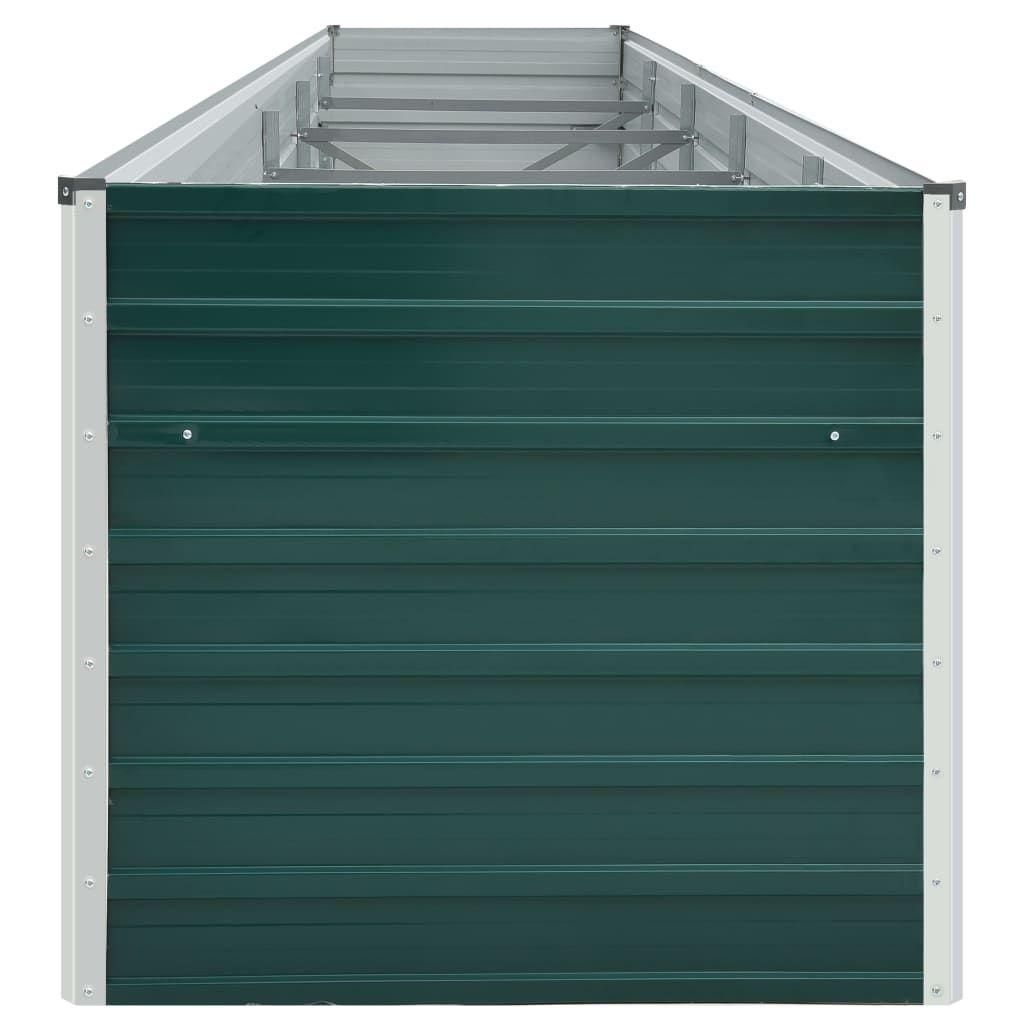 Lit Surlev De Jardin Acier Galvanis 400x80x45 Cm Vert - 5
