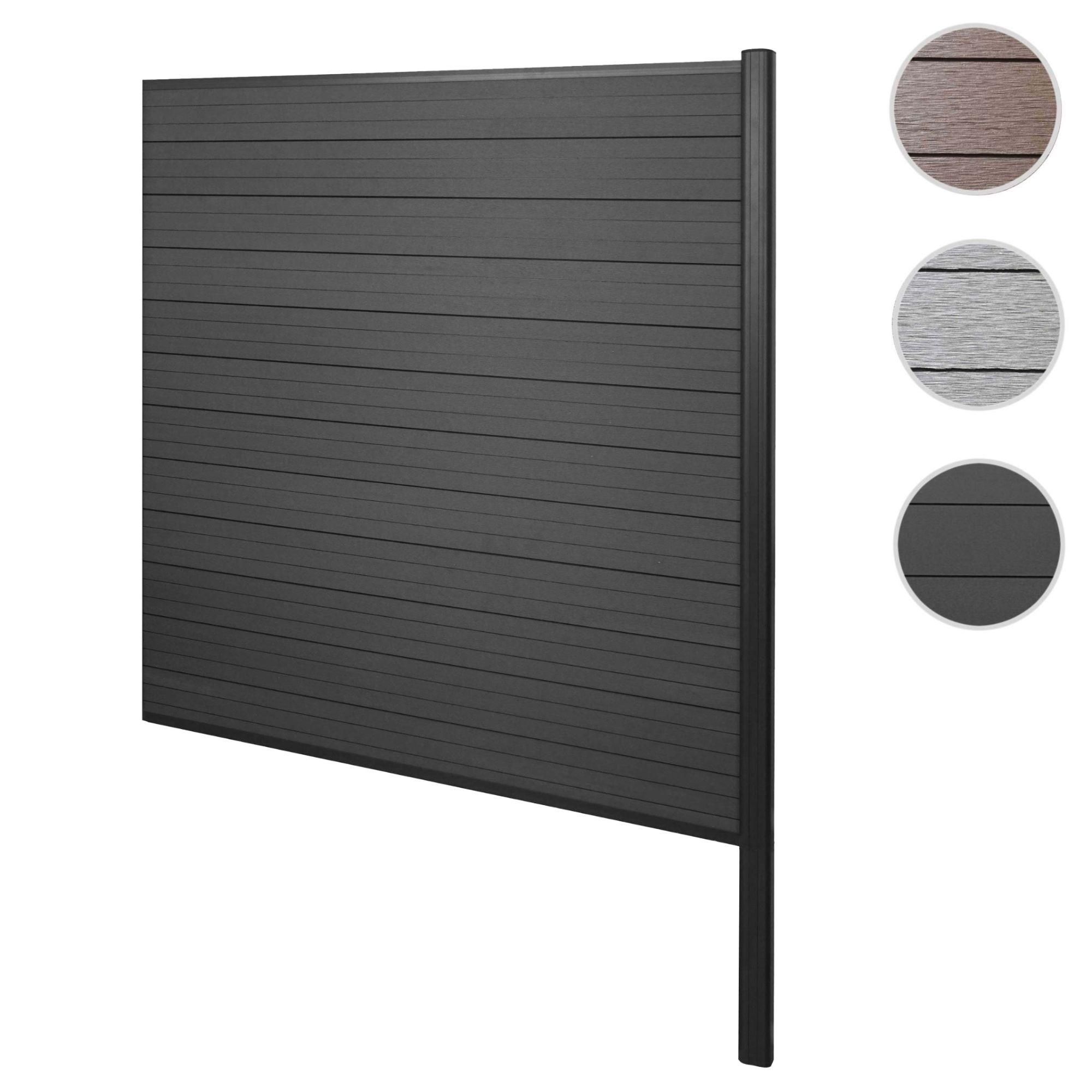 Brise-Vue En Wpc Sarthe, Clture Brise-Vent, Poteaux Aluminium lment D'ex... - 8