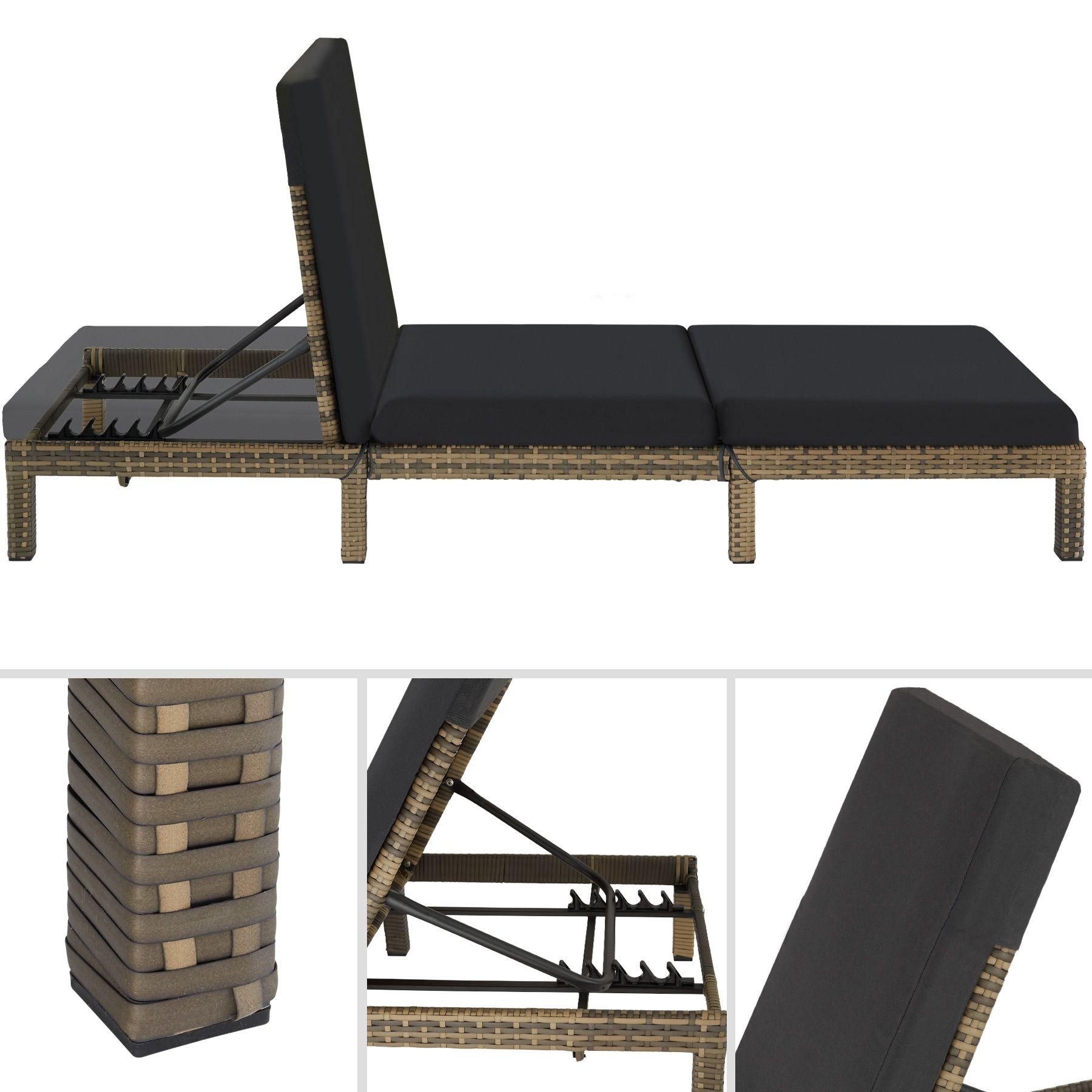 Bain De Soleil Sofia 5 Positions - Marron Naturel - 9