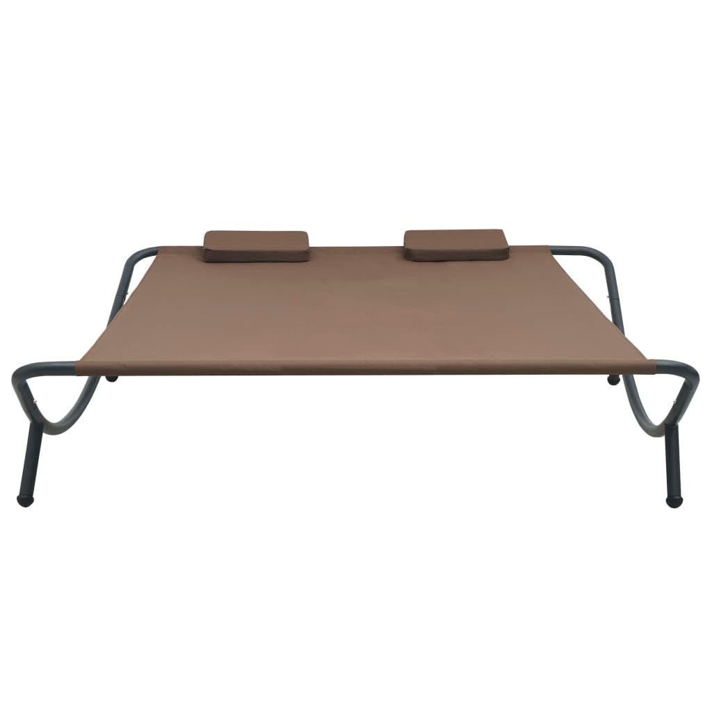 Chaise Longue D'ext�rieur Tissu Marron - 2