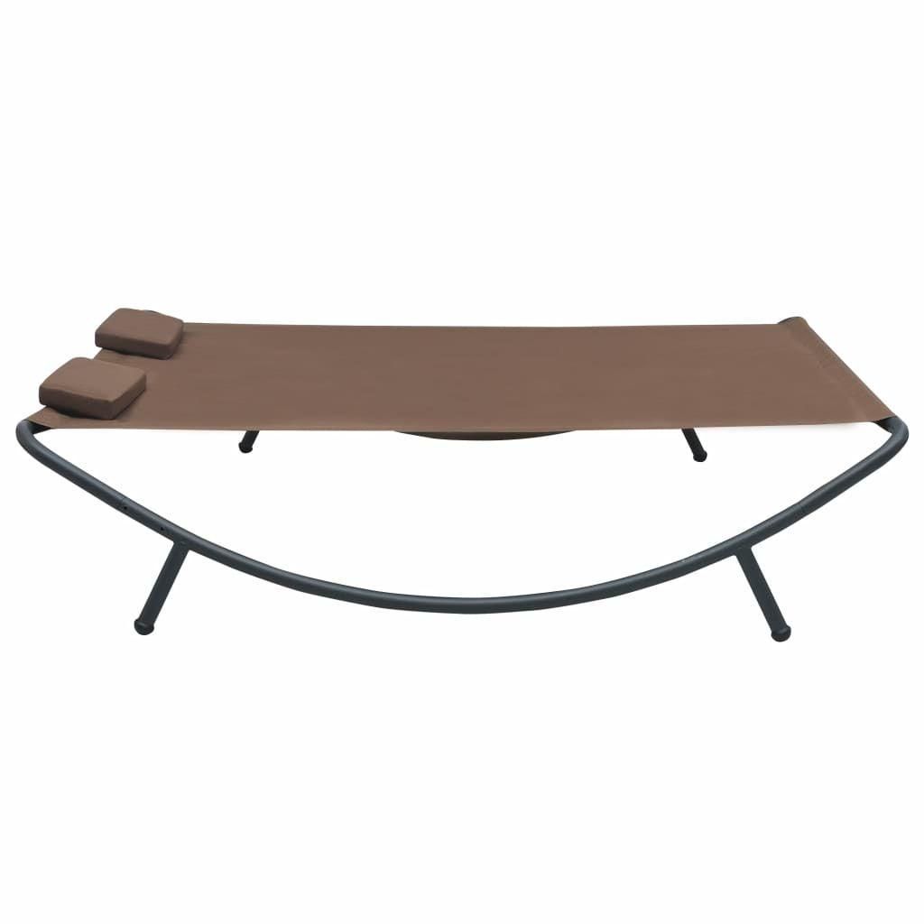 Chaise Longue D'ext�rieur Tissu Marron - 10
