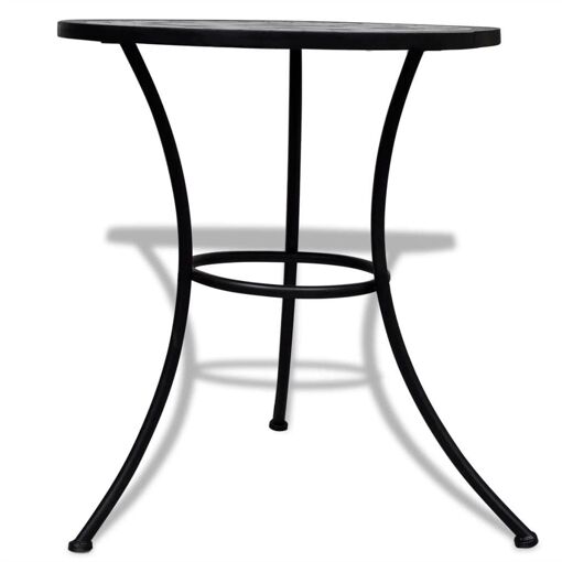 Table De Bistro Noir Et Blanc 60 Cm Mosa�que - 9